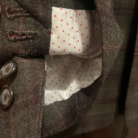 E. Thomas Glen Check Cashmere Blazer